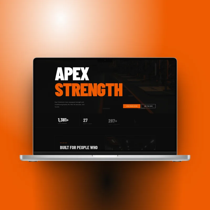 Apex Strength — concept gym website by Swift7